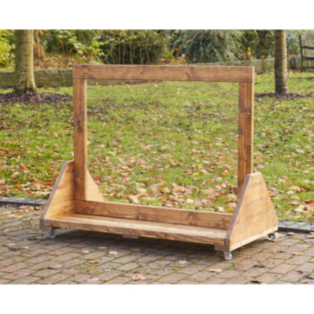 Early Years Outdoor Mobile Clear Easel with Castors