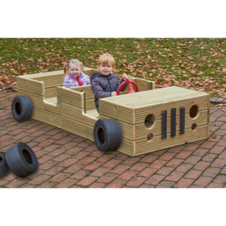 Early Years Outdoor Playground Wooden Super Car 2