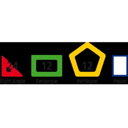 Magnetic Polydron Extra Shapes Set
