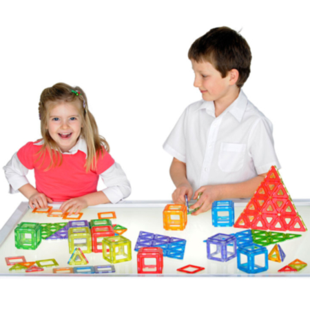 Translucent Magnetic Polydron Set