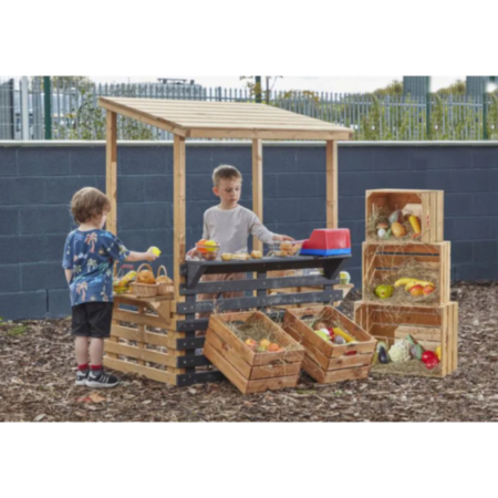 Early Years Wooden Grays Multi Height Shelter