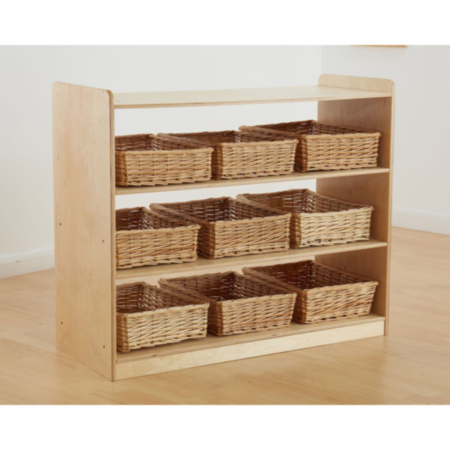 Wooden Rookie Tall Closed Shelf Storage Unit