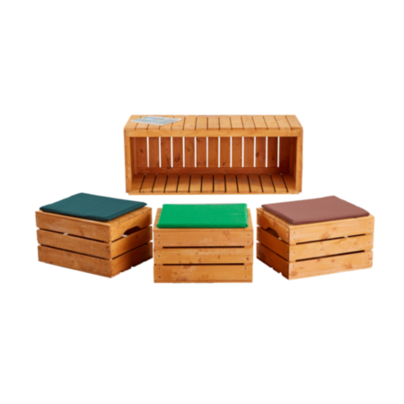 Early Years Wooden Storage Bench And Seats