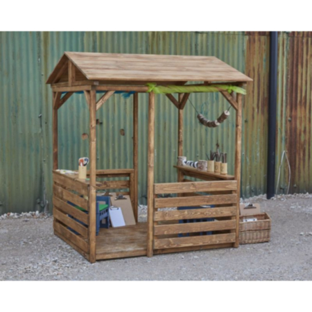 Early Years Wooden Playground In and Out Role Play Playhouse