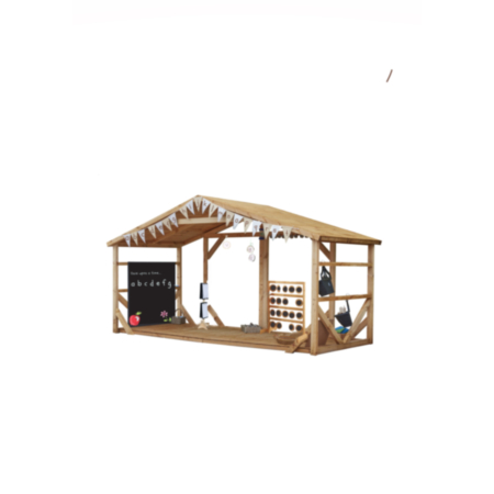 Outdoor Wooden Open Literacy Barn
