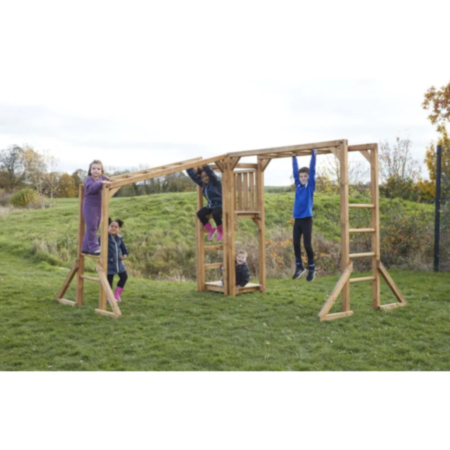 Wooden Playground Monkey Bars