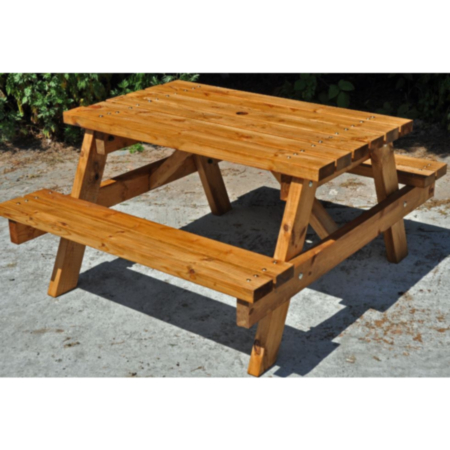 High Quality Childrens Playground Outdoor Bench- Brown