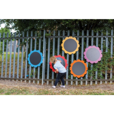 Outdoor Playground Flower Chalkboards - Pack of 5