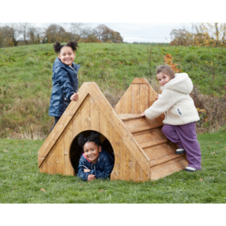Early Years Outdoor Wooden Climbing Clamber Hill Perch