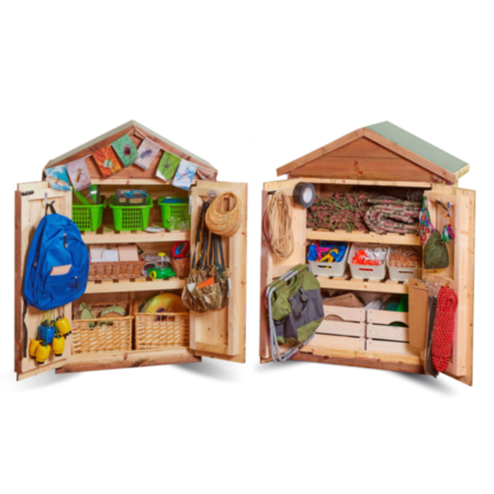 Wooden Columbia Market Stores - Pack of 2