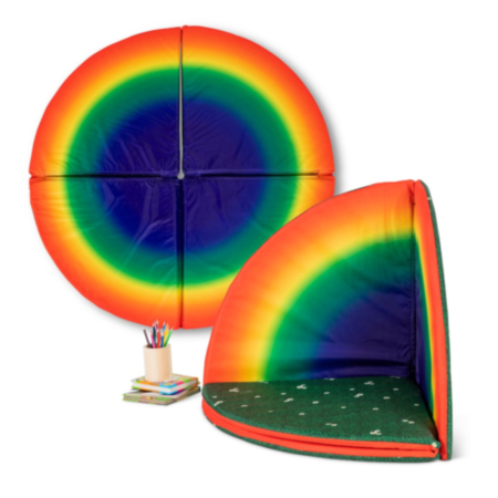Rainbow and Daisy Printed Multi Use Folding Mats - Pack of 2
