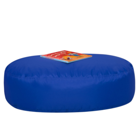 Blue 2 Seater Easy Clean Oval Bean Bag