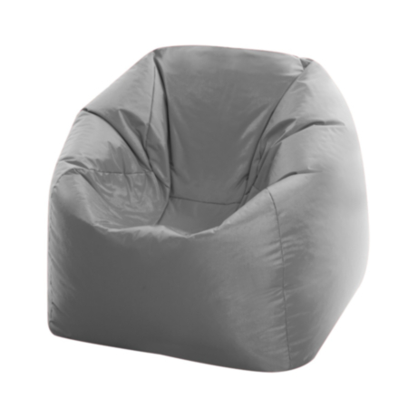 Primary Student&#039;s Light Grey Square Bean Bag Chair 