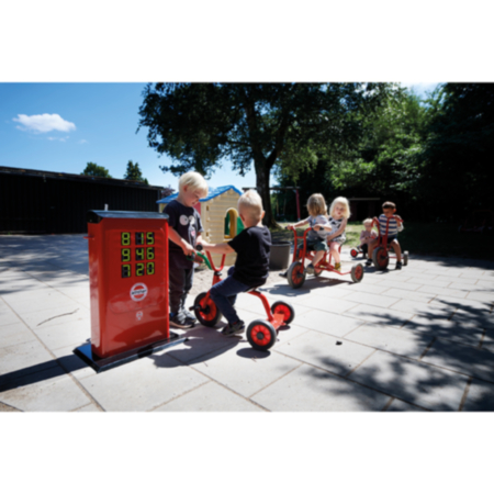 Outdoor Playground Winther Mini Tricycle and Children&#039;s Play Petrol Station Stand Bundle Deal 