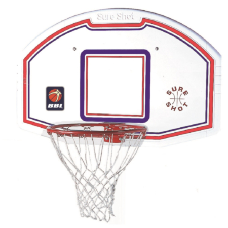Sure Shot Basketball Backboard And Ring