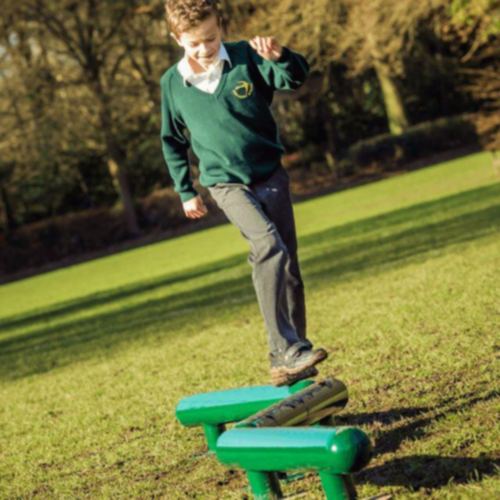Children&#039;s Outdoor Agility Balance Beams