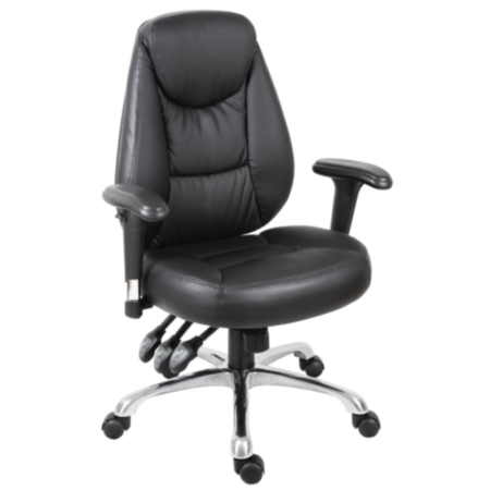 Portland Luxury Leather Task Ergonomic Office Chair  