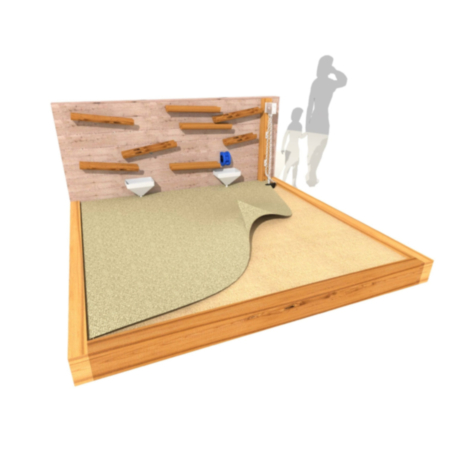 Timotay Outdoor Playground Large Sand Wall and Sandpit