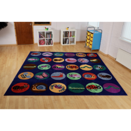 Mini Beasts Classroom Carpet