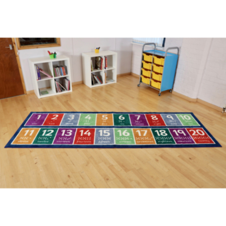 Number 1 to 20 Runner Classroom Carpet