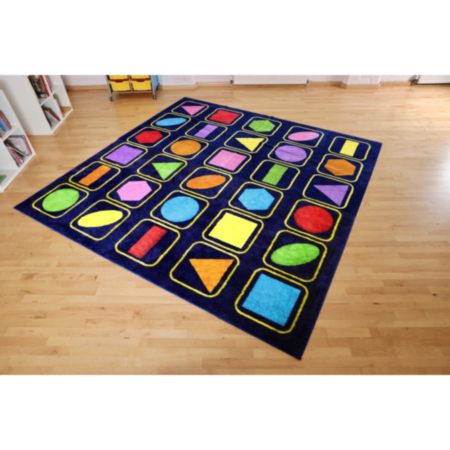 Geometric Shapes Classroom Carpet