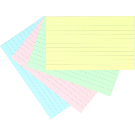 Record Cards Assorted 5x3in