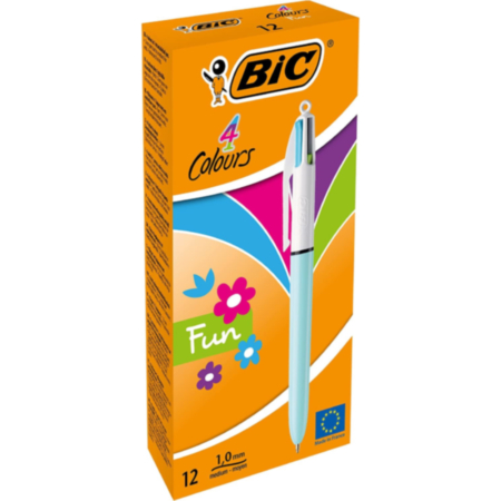 4 Colours Fun Blue Pk of 12