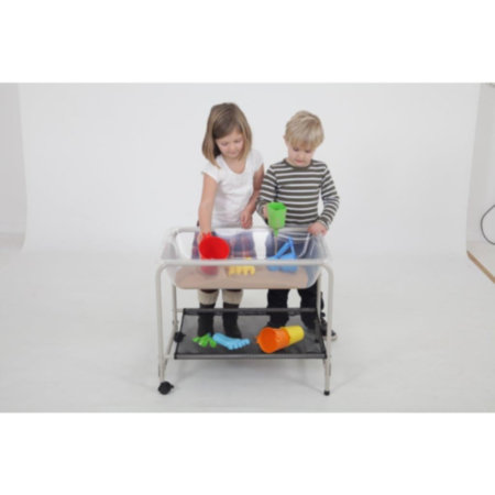 Clear Sand and Water Tray with Stand