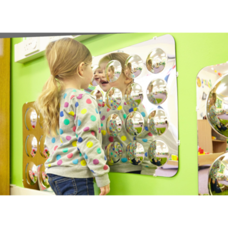 tickit Large Acrylic Mirror Panels Set - Pack of 4