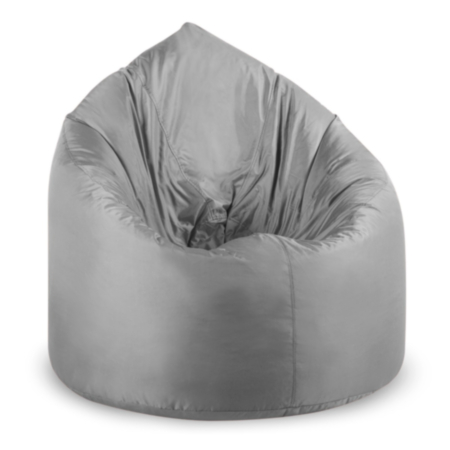 Large Light Grey Sturdy Breakout Bean Bag Chair - Adult Size