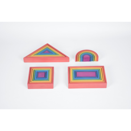 tickit Early Years Rainbow Architect Building Blocks Set - Pack of 28