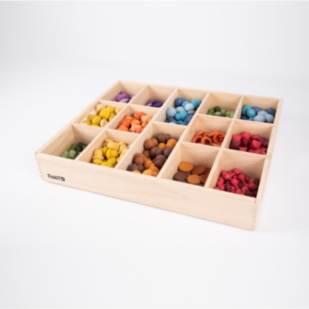 tickit Early Years Wooden Divider Sorting Tray - 14 Way
