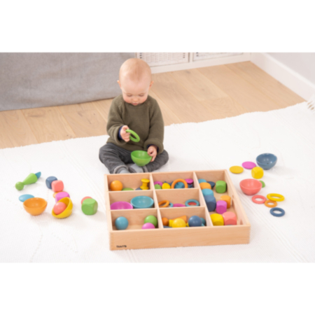 tickit Early Years Wooden Divider Sorting Tray - 7 Way