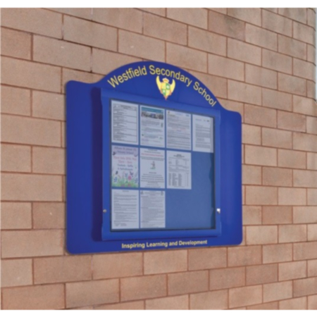 WeatherShield Contour Wall Mounted Outdoor School Sign