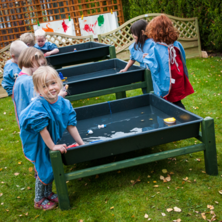 Triple Cascading Water Tray Set includes Trays and Stands