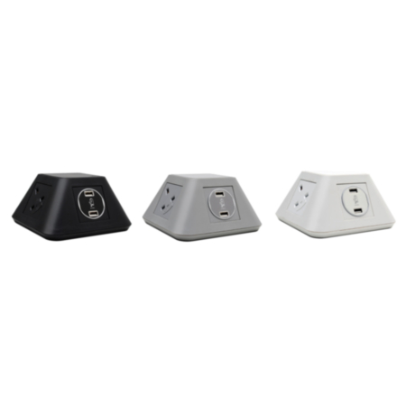 Inca On-Surface Power Module with Fast Charging USB - White - UK Sockets