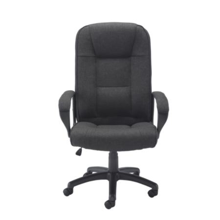 Keno Fabric High Back Managers Chair- Charcoal 