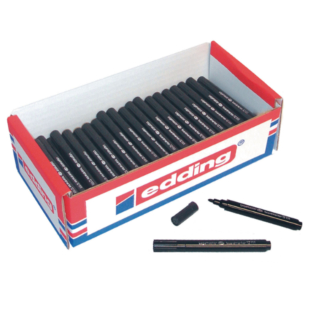 EddingMini Wboard Pen Blk Pack 100