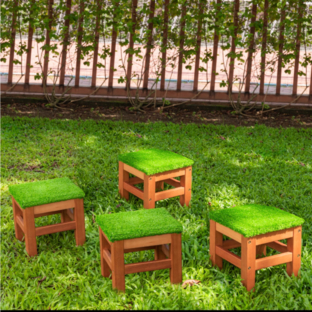 Outdoor Early Years Grass Seat Stool - Set of 2