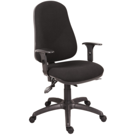 Ergo Comfort Fabric High Back Ergonomic Executive Office Operator Chair - Optional Adjustable Arms