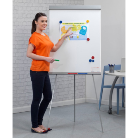 Magnetic Flip Chart Telescopic Height Adjustable Easel