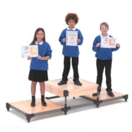 Gratnells Lightweight Stage - Step Up Podium with 3 Panels