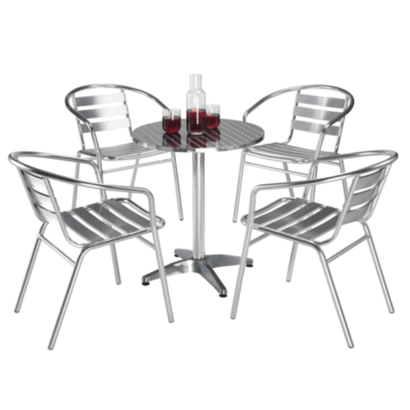 Plaza Aluminium Round Indoor and Outdoor Bistro Table