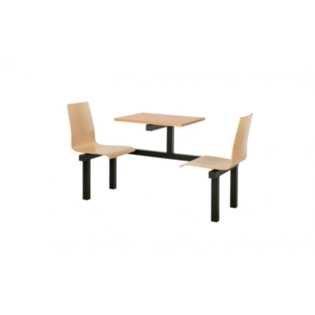 Elwood Fast Food 2 Seater Wooden Seating Unit