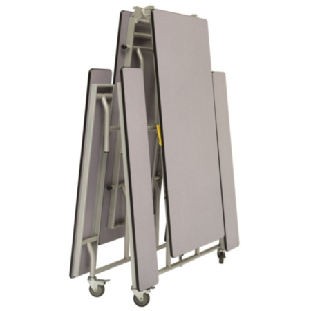 Spaceright Rectangular Mobile Folding Dining Bench Unit