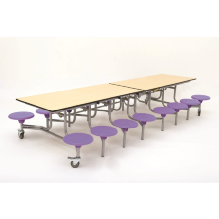 Spaceright 16 Seat Rectangular Mobile Folding Dining Unit