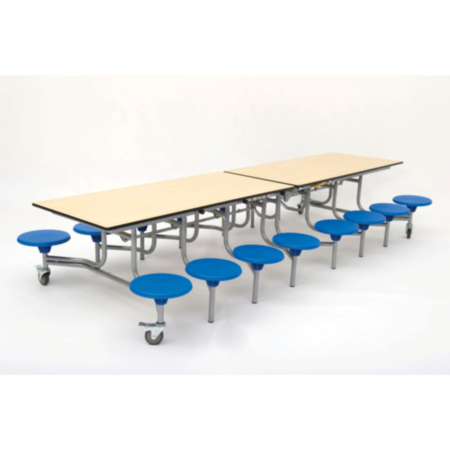 Spaceright 16 Seat Rectangular Mobile Folding Dining Unit