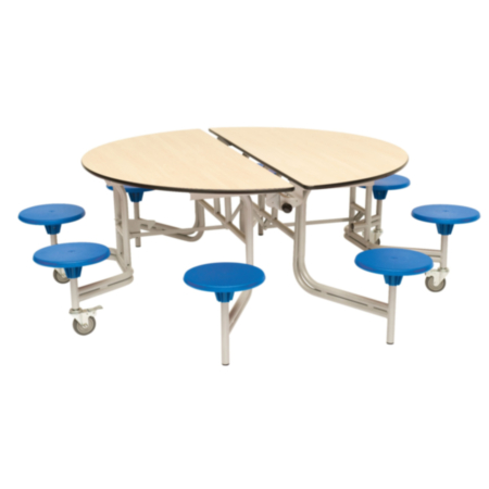 Spaceright 8 Seat Round Mobile Folding Table