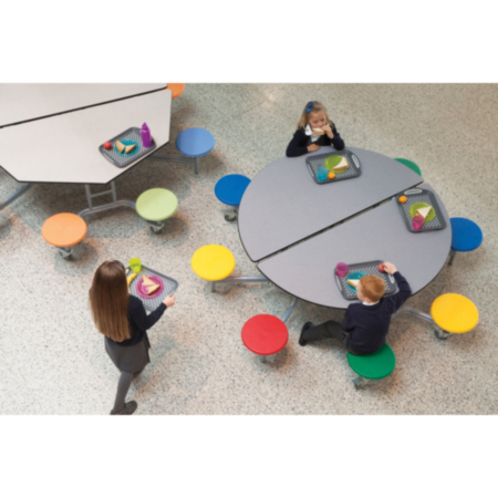 Spaceright 8 Seat Round Mobile Folding Table