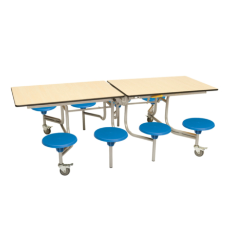 Spaceright 8 Seat Rectangular Mobile Folding Dining Unit